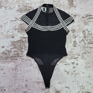 Tadashi Shoji Black and White Bodysuit Size XL